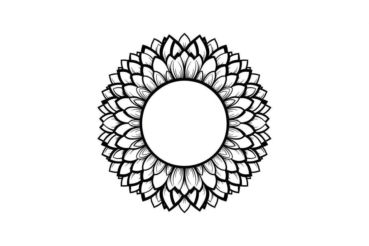 Floral Mandala Circle Frame Bundle, an Illustration by Gaye Art (Photo 45 of 51)