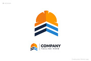 Construction Helmet Logo Template, a Branding & Logo Template by Advateik ™ (Thumbnail 1 of 2)