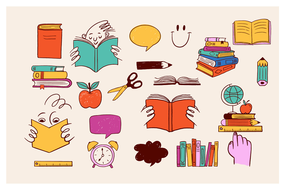 Fun Back to School Doodle Set, an Illustration by Marish (Photo 3 of 9)