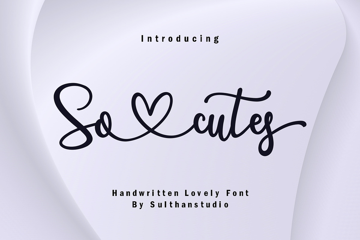 Socutes, a Handwritten Font by Sulthan Studio (Photo 1 of 9)