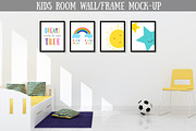 Kids Room Wall frame Mock-up, a Mockup by aivos (Thumbnail 1 of 3)