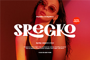 Sregko - Retro Ligatures Font, a Serif Font by Iqsiart Studio (Thumbnail 1 of 8)