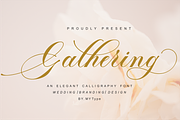 Gathering Script, a Script Font by Raffa Creative (Thumbnail 1 of 6)