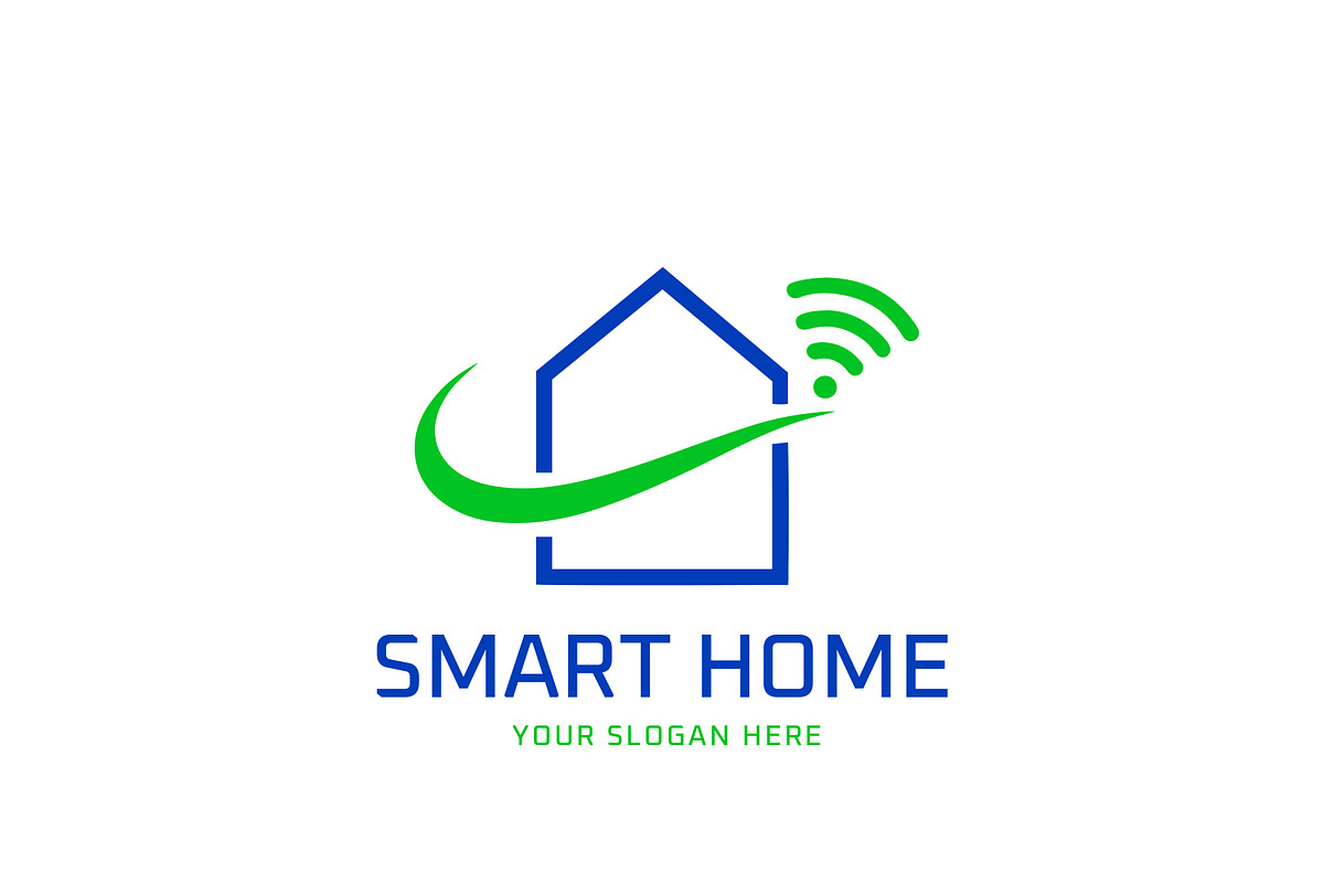 Smart Home Logo Design Template, a Branding & Logo Template by HueNestify (Photo 1 of 3)
