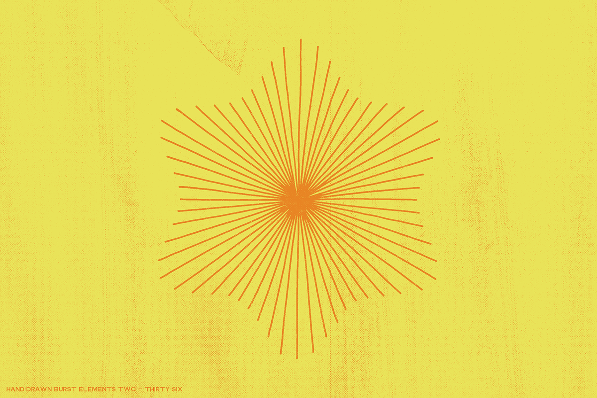 36 hand-drawn burst elements, an Object Graphic by The Shop (Photo 23 of 25)