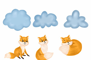 Autumn Fox CLipart