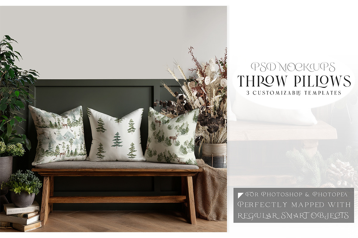 Throw Pillow Mockups, a Household Mockup by mock-ups (Photo 1 of 44)