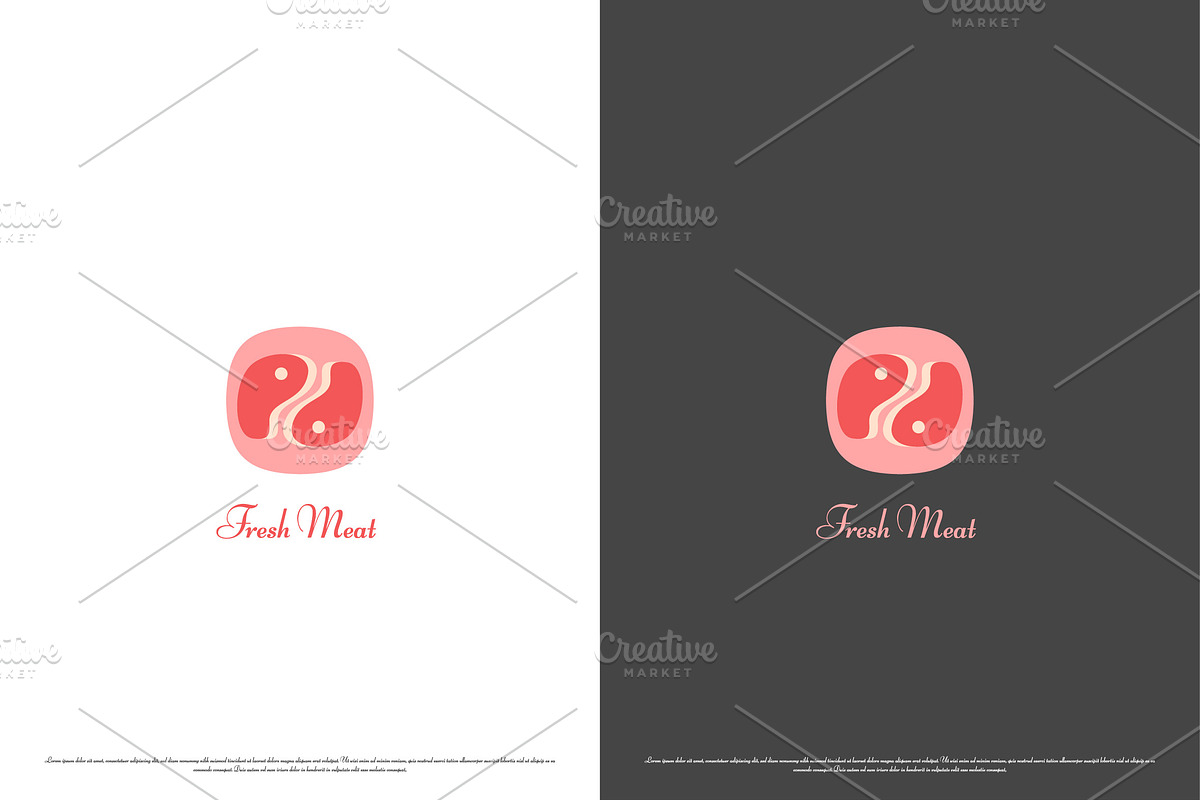 Fresh Meat Logo Design Illustration, a Branding & Logo Template by Morvana Crew