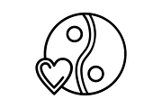 Yin yang Line Icon, an Icon by Pexelpy (Thumbnail 2 of 2)