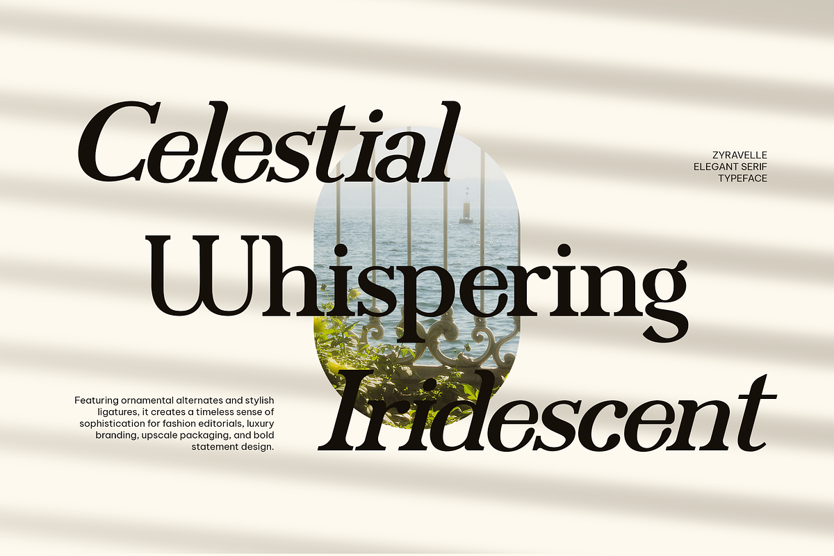Zyravelle - Elegant Serif Display, a Serif Font by Indotype Foundry (Photo 2 of 10)