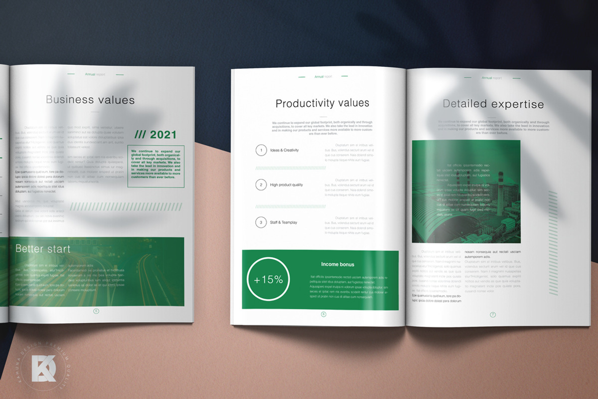Annual Production Corporate Report, a Stationery Template by Kahuna Design (Photo 4 of 10)