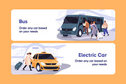 Passenger transfer, taxi order cards, a Transportation Illustration by PaperTrident (Thumbnail 7 of 12)