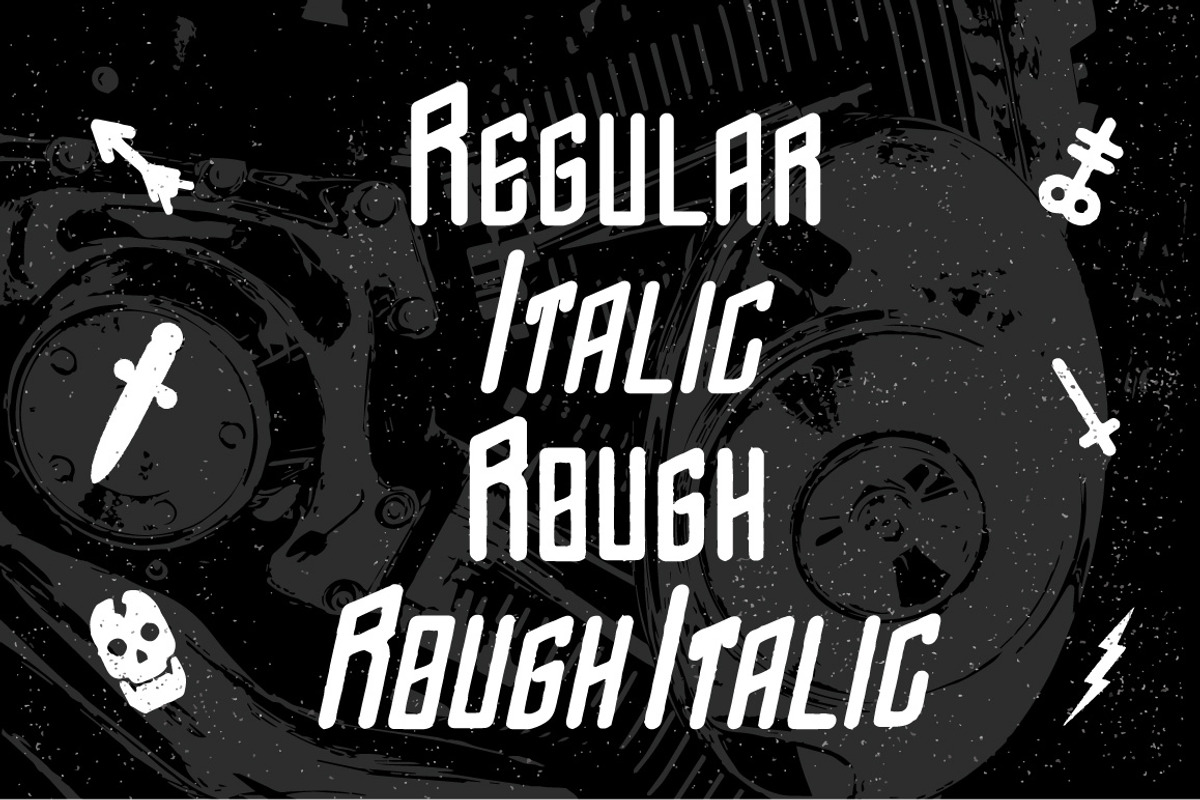 Punk Machina Typeface + Bonus preview 2