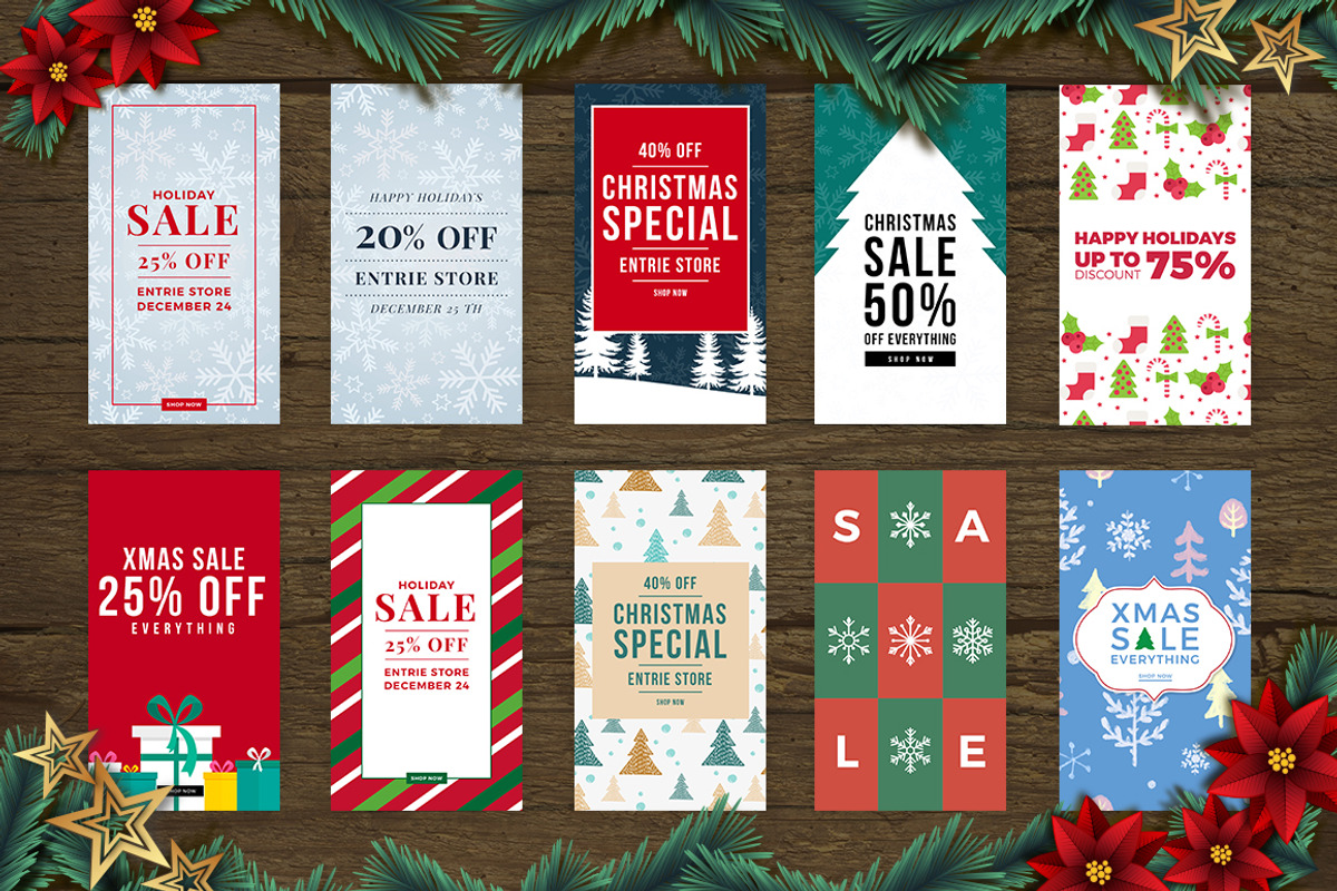 100 Christmas Instagram Stories, a Social Media Template by MinimalStudioCo (Photo 15 of 20)