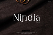 Nindia Font, a Serif Font by Phoenix Dungeon (Thumbnail 1 of 9)