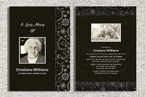 Funeral Announcement or Invitation, an Invitation Template by Madhabi Studio