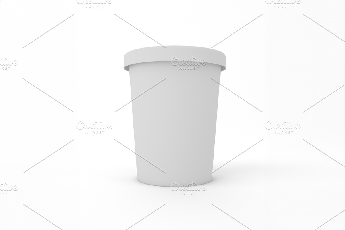 Ice Cream Tub Mockup, a Packaging Mockup by Qaleb Studio (Photo 3 of 3)