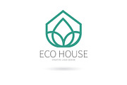 Eco house logo, a Branding & Logo Template by Logocreative (Thumbnail 1 of 3)