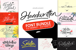 Handwriting Font Bundle HIRO.std, a Handwritten Font by HIRO.std