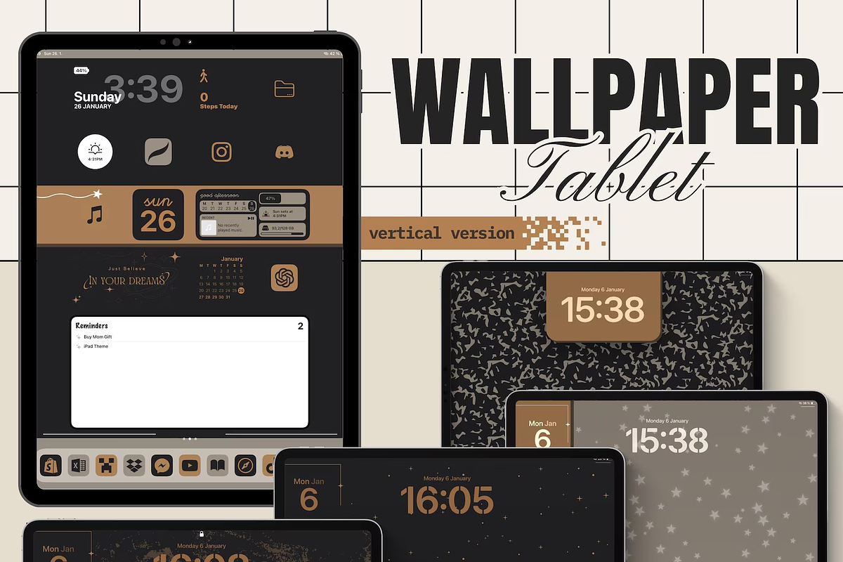 Business iOS Wallpaper Icon Pack, a Background Graphic by BeeRubby (Photo 3 of 10)