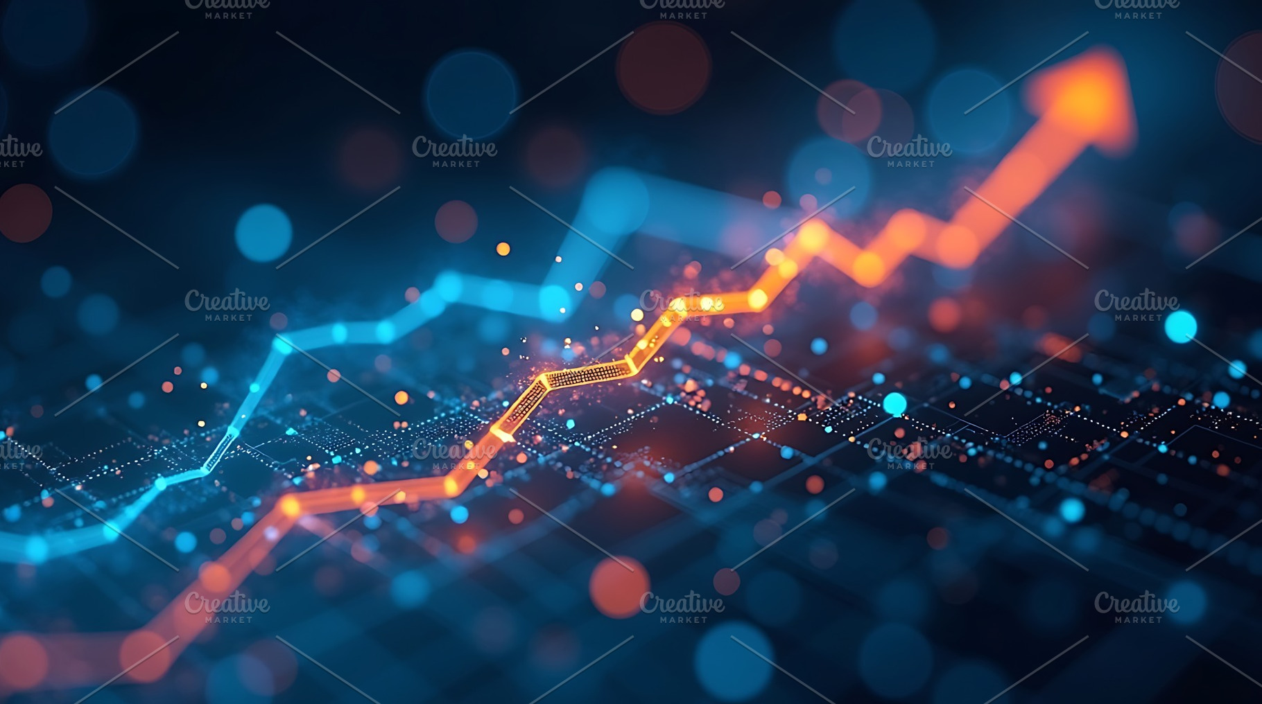 Stock market growth chart financial, a Business Photo by Artonix