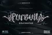 Purevil, a Blackletter Font by Burntilldead (Thumbnail 2 of 13)