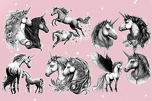 Unicorn Brushes Procreate Photoshop