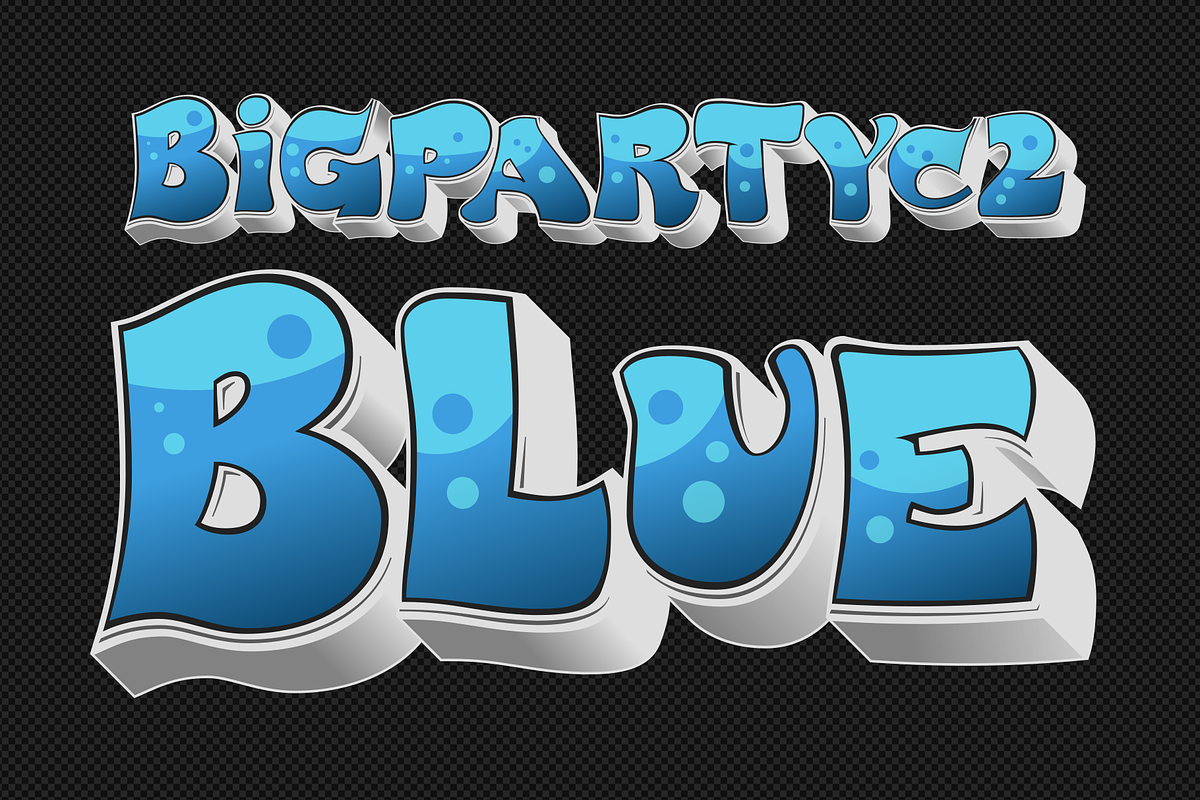 BigPartyC2, a Font by glukfonts (Photo 2 of 9)