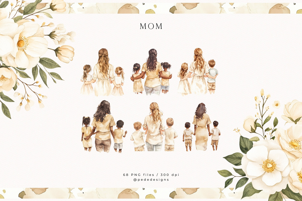 Mom & Dad Collection, a Person Illustration by PeDe Designs (Photo 3 of 33)