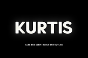 Kurtis Family, a Sans Serif Font by Larin Type Co. (Thumbnail 1 of 9)