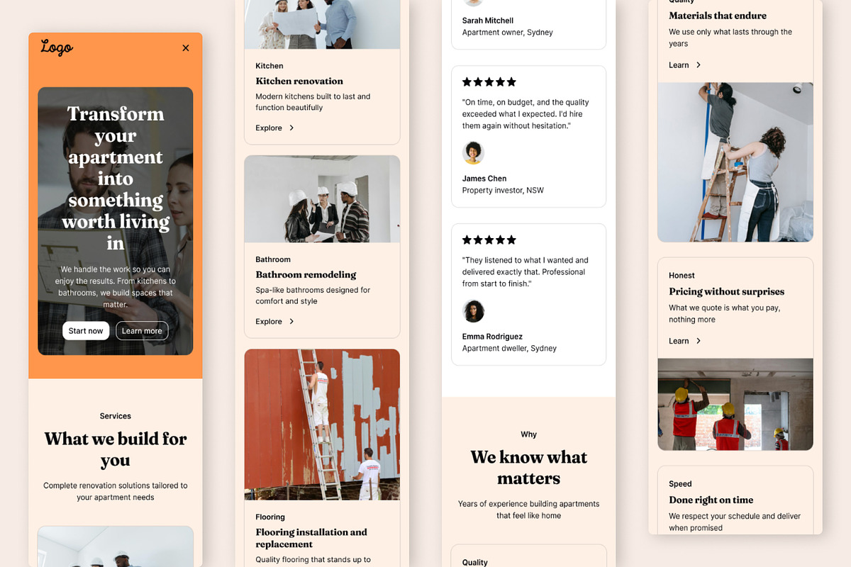 Renovation Apartment Landing Page, a Landing Page Template by RPWDS (Photo 3 of 3)