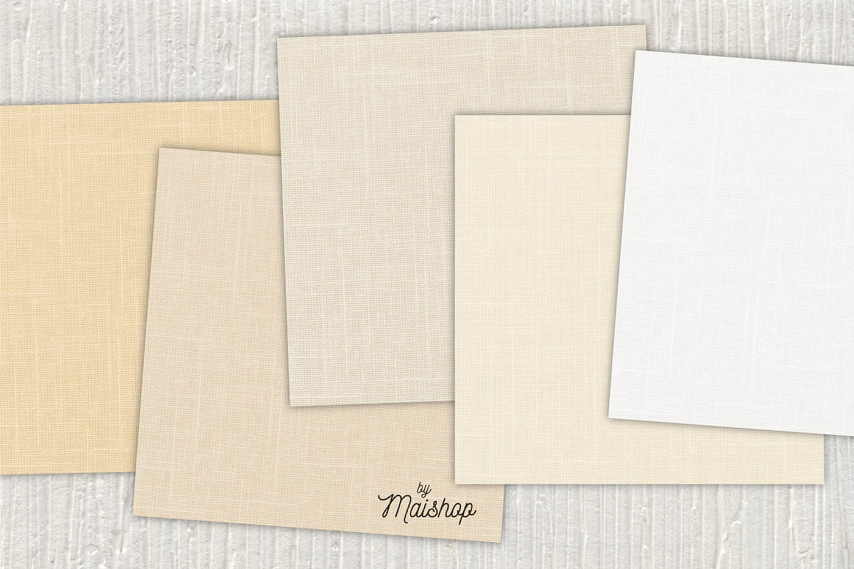 Digital Papers Linen Natural Set 01 preview 3