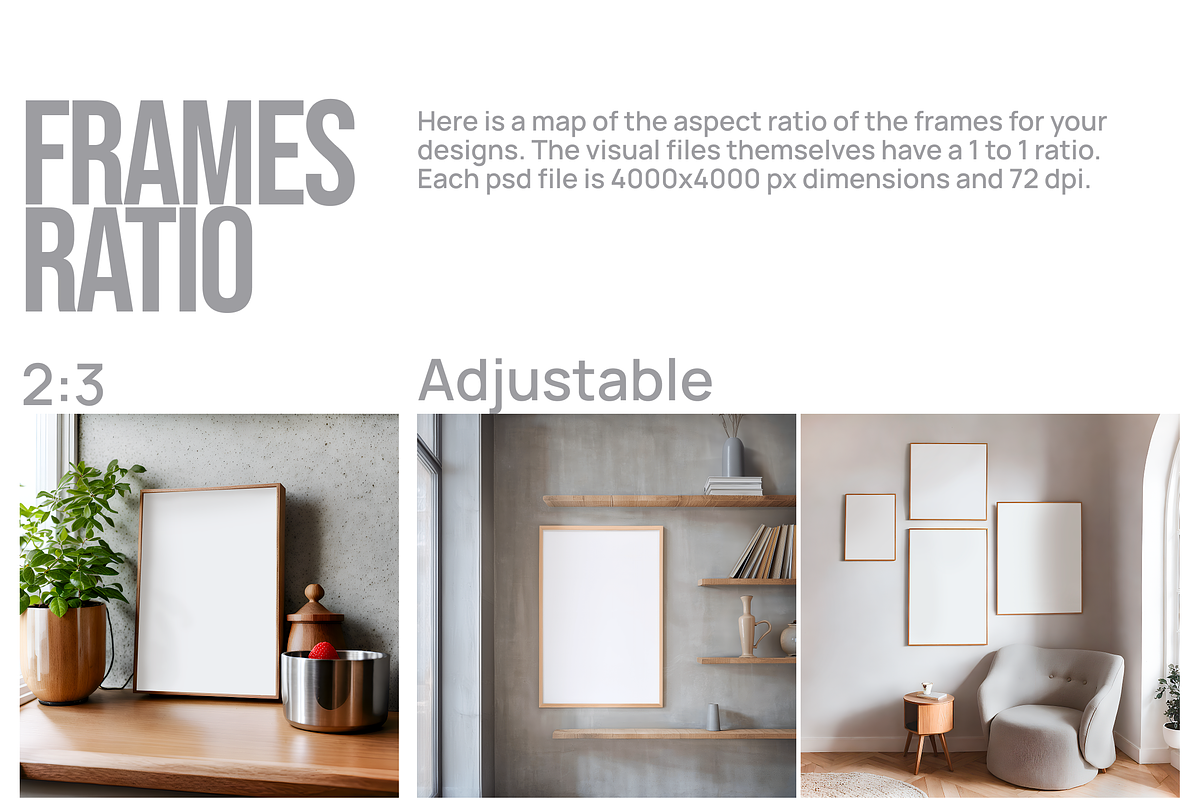 24 Minimalist Poster Mockup Bundle, a Poster Template by SigaSigaMockup (Photo 7 of 11)