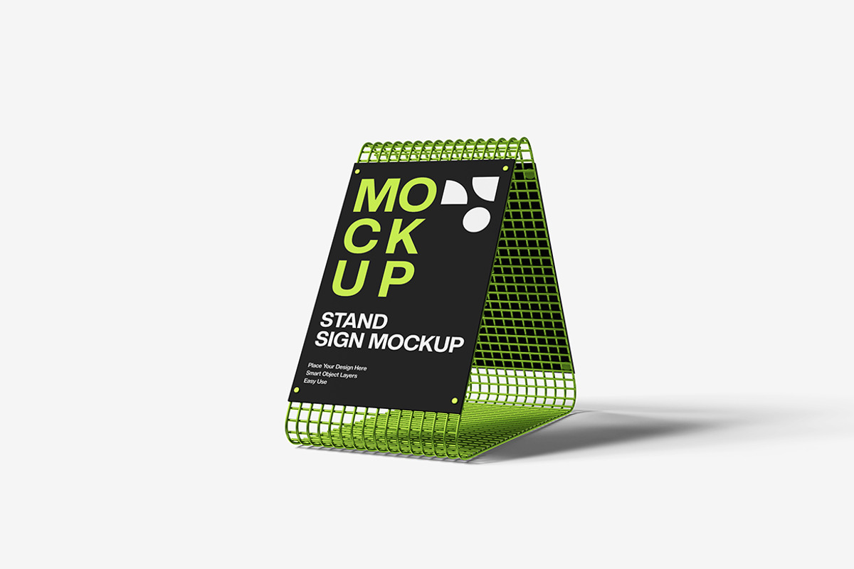 Stand Sign Mockup, an Advertising Mockup by bimockup (Photo 5 of 6)