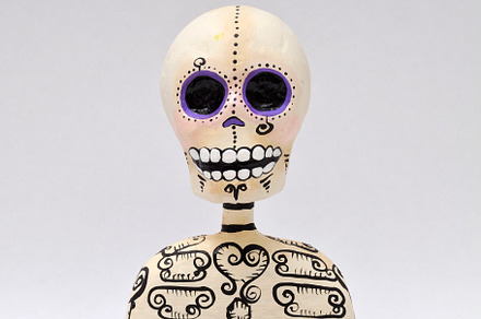 Day of the dead skull featuring art, craft, and craft product