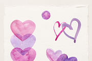 Watercolor Hearts Set Valentines Day, an Object Graphic by NataliArkushArt (Thumbnail 8 of 10)