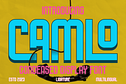 Camlo - A Modern Condensed Font, a Sans Serif Font by Marvadesign (Thumbnail 1 of 7)