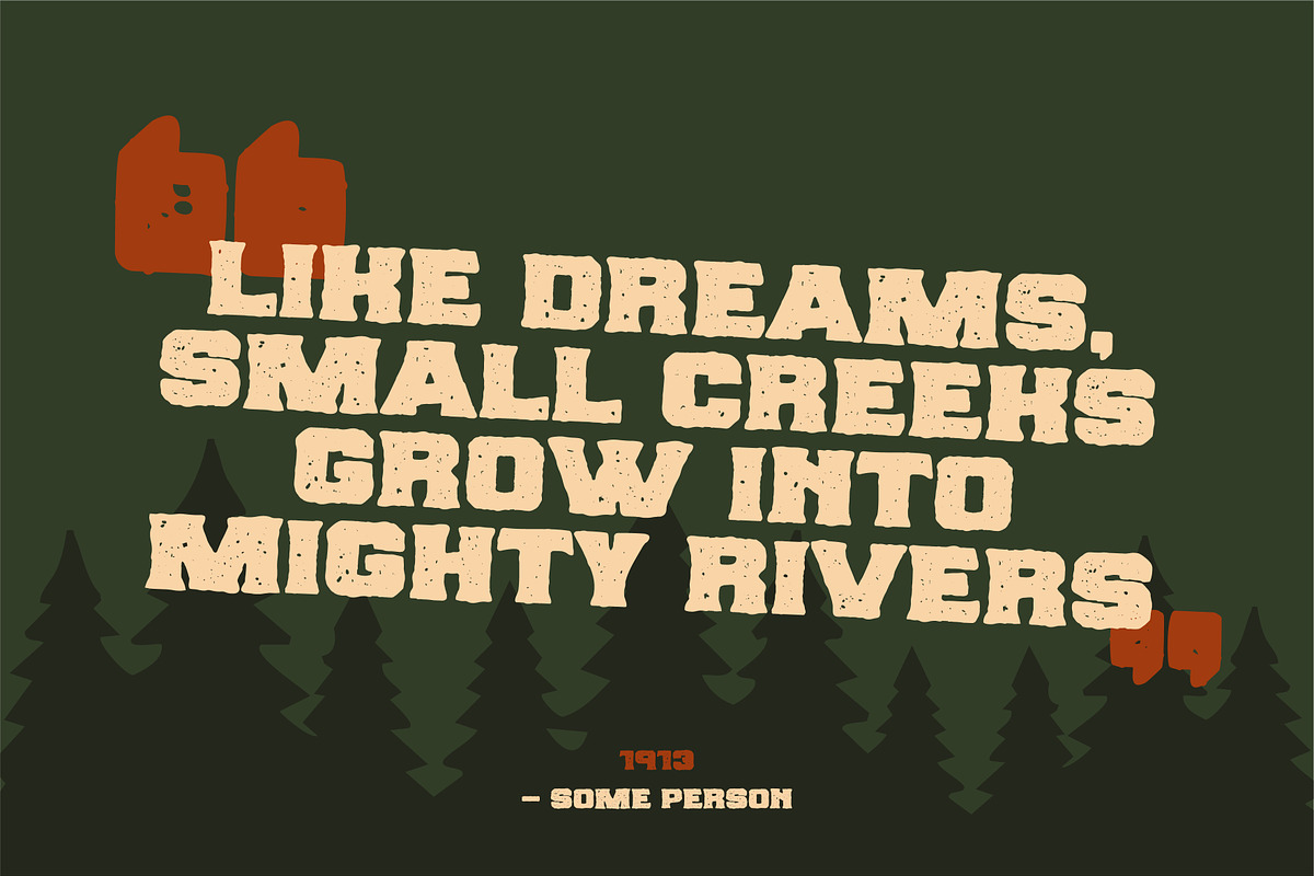 Lost Creek, a Serif Font by Dead Moose Studio (Photo 5 of 11)