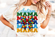 Faux Yarn Autism Awareness PNG, an Illustration by CreationArt (Thumbnail 2 of 8)