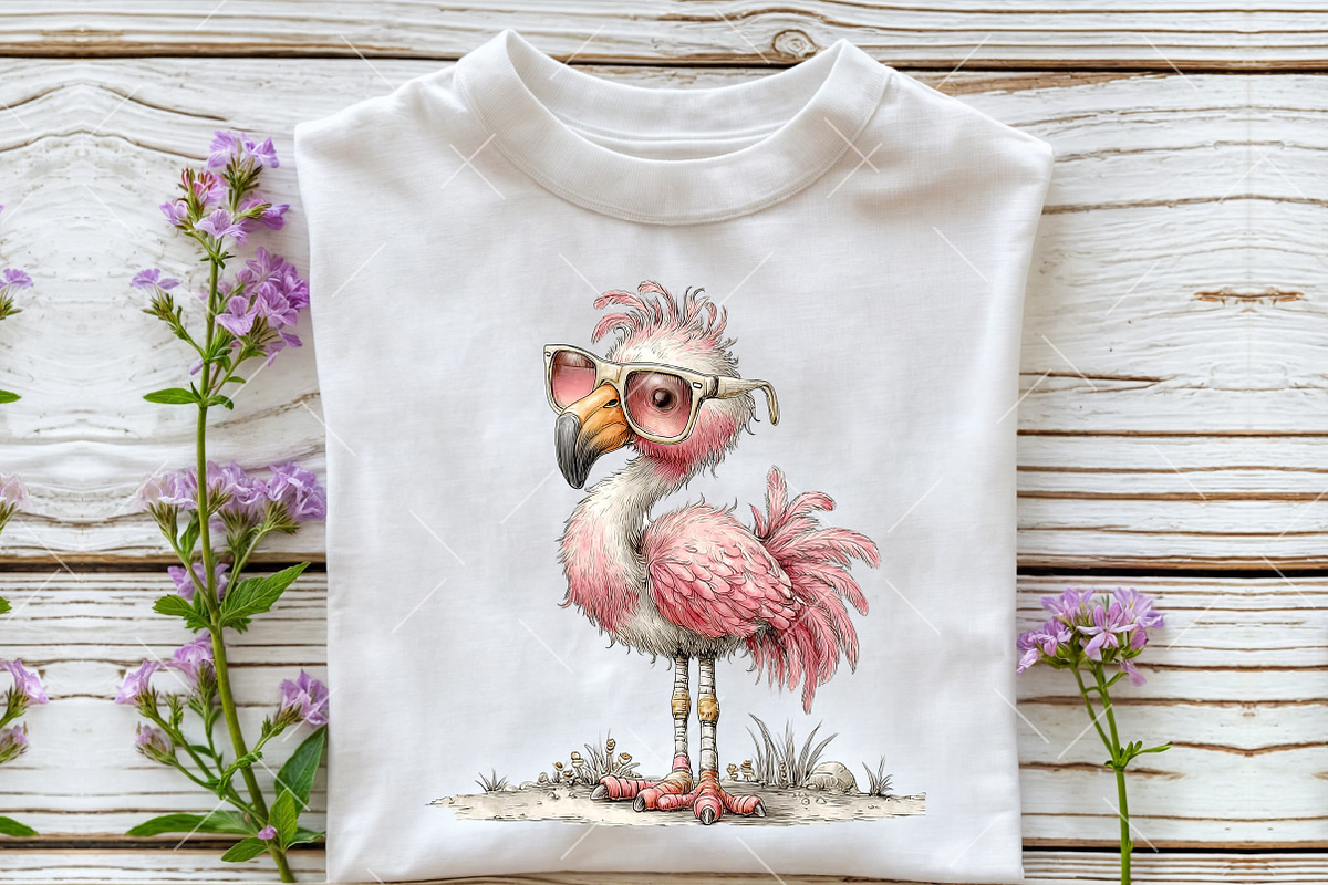 Whimsical Summer Tropical Birds Clip, an Illustration by OK Design (Photo 6 of 6)