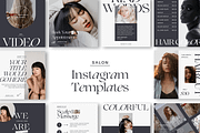 Salon Instagram Templates, a Social Media Template by Kseniia_Design (Thumbnail 1 of 9)