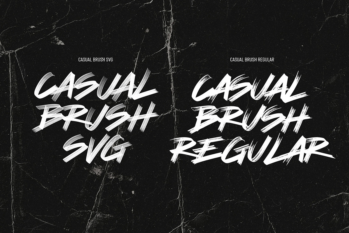 Casual Brush SVG Fonts, a Handwritten Font by tomatstudio (Photo 6 of 7)