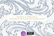 Procreate Vintage Baroque Borders, a Brush Add-On by AW Studios (Thumbnail 2 of 9)