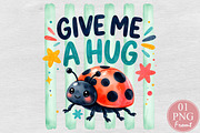 Ladybug Give Me A Hug Sublimation, a Seasonal Illustration by Rose Art (Thumbnail 1 of 4)