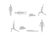 Yoga Poses Women and Men Vector, a Person Illustration by Svetlana Voloshina (Thumbnail 3 of 3)