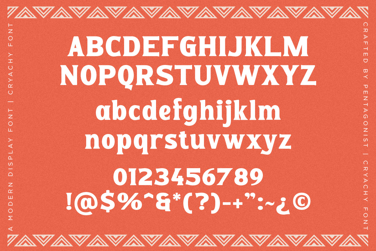 Cryachy | Modern Display, a Serif Font by Pentagonistudio (Photo 9 of 11)