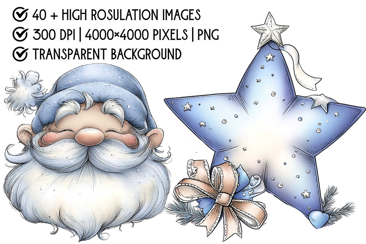 Christmas Clipart Bundle, an Illustration by Pixels.Craft (Photo 4 of 6)