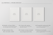 3x4 Portrait, 3 Frame Mockup, a Household Mockup by Lelu Art Design (Thumbnail 6 of 11)