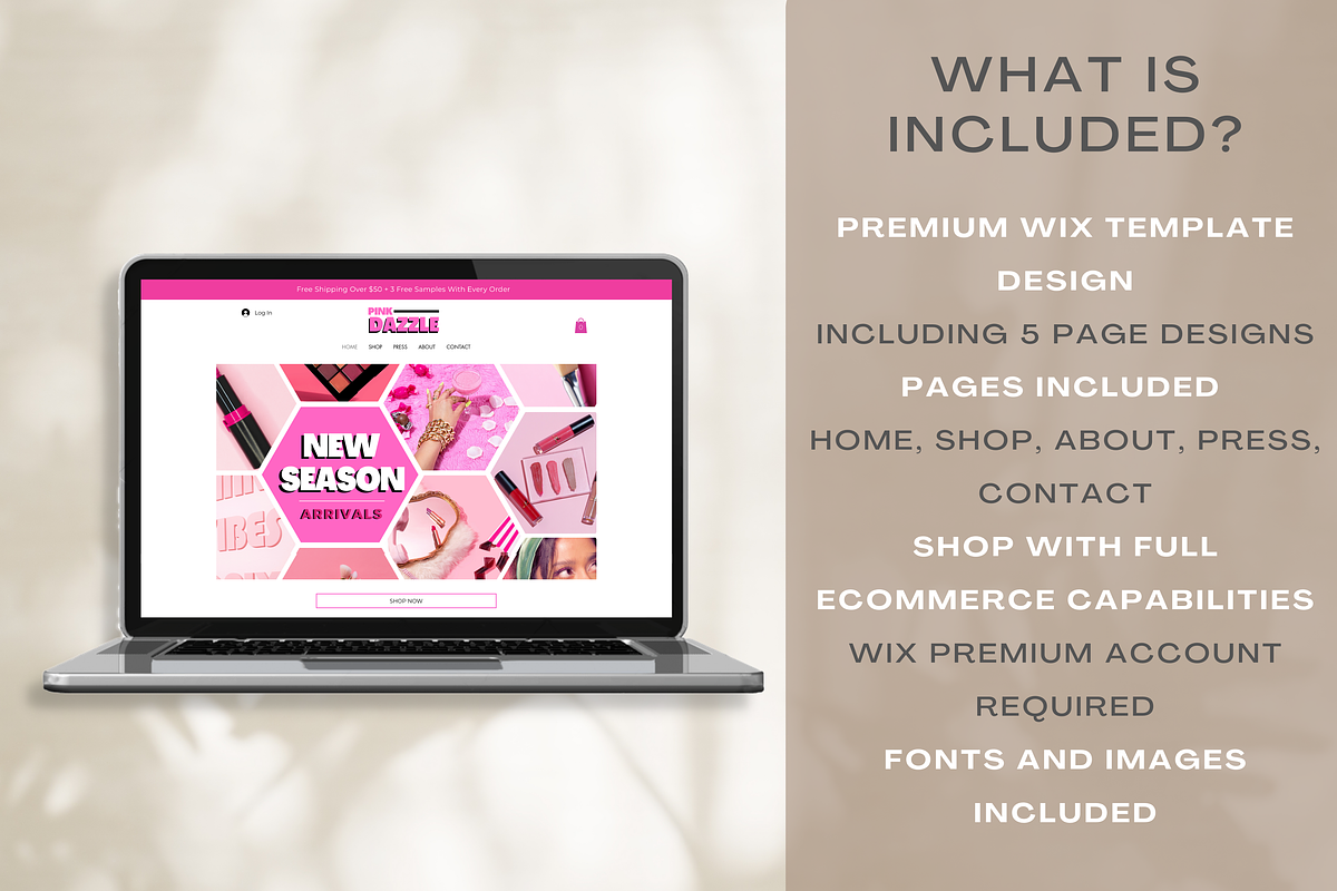 Pink E-commerce Website Theme, a Websites & App Template by Cosmic Design (Photo 4 of 9)
