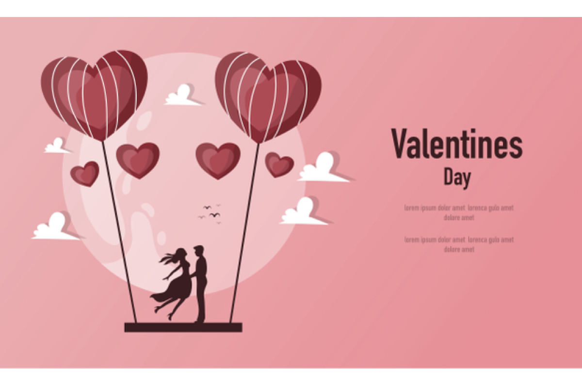 Valentines day background design set, a Decorative Illustration by foxndeer (Photo 2 of 4)